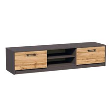 TV stolík REMUS - K028 Grafit/dub wotan