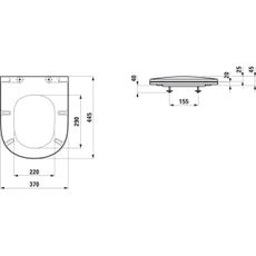 LAUFEN H8910830000001 - SoftClose WC sedadlo LUA duroplast biela