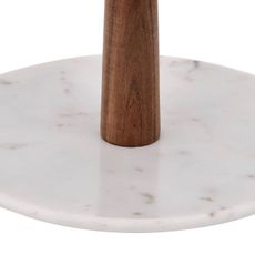 Eglo 427261 - Servírovací stojan MAKILALA 28x25,5 cm drevo/mramor