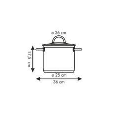 Hrniec VISION s pokrievkou ø 26 cm, 9,0 l