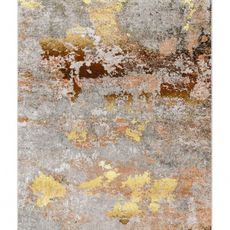 Dywany Łuszczów Kusový koberec Miro 51463.802 Abstraction grey/gold - 80x150 cm