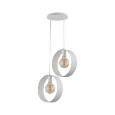 Luster na lanku HAPPY 2xE27/60W/230V biela