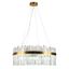 LED Stmievateľný luster na lanku LED/110W/230V 3000-6500K zlatá + diaľkové ovládanie