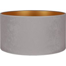 Duolla - Tienidlo univerzálne VELVET E27 pr. 35 cm šedá/zlatá