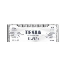 Tesla Batteries - 10 ks Alkalická batéria AA SILVER+ 1,5V 2900 mAh