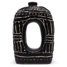 Boho váza čierna 30cm