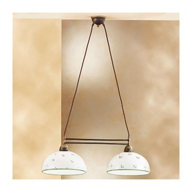 Kolarz 731.82.27 - Luster na lanku NONNA 2xE27/75W/230V zelená