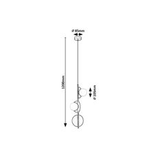 Rabalux 72224 - Luster na lanku JULES 3xG9/5W/230V