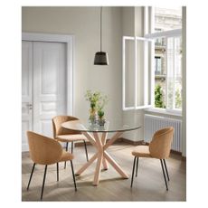 Jedálenská stolička v horčicovej farbe Minna – Kave Home