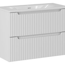 Comad Umyvadlová skříňka se zápustným umyvadlem Nova White 80 cm bílá
