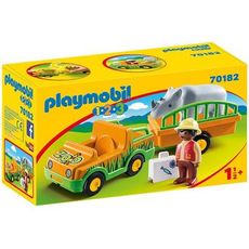 Playmobil 1.2.3 70182 Nosorožčí vozík