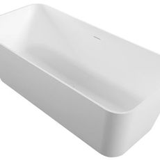 Voľne stojaca vaňa Polysan LEYLA 170x78 cm solid surface ľavá aj pravá orientácia biela matná 92530