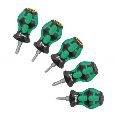 Wera 008871 Držiaky bitov a skrutkovačov Stubby Set 2 Sada 5 kusov