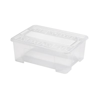 Úložný box TEX BOX 10 l priehľadný
