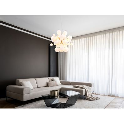 Globo 15633HO - Luster na lanku UDO 6xE14/25W/230V pr. 55 cm biela