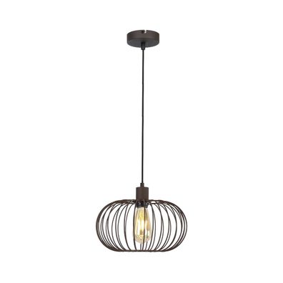Klausen KL111059 - Luster na lanku WIRE 1xE27/15W/230V hnedá