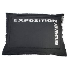 Luxusný poťah na vankúš pre psa Lex & Max Adventure 100 x 70 cm | antracit