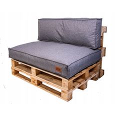 Golden Garden Paletové sedenie GG69 - podsedák a vankúš 120cm x 80cm x 15cm penový granulát melange svetlý 1
