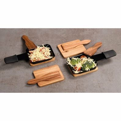 Kesper 28968 Sada špachtlí na raclette 8 ks akácia, 13 x 3,5 cm