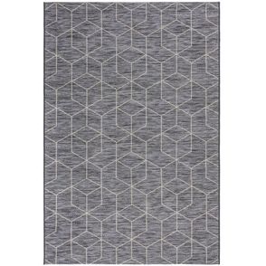 Flair Rugs koberce Kusový koberec Lipari Napoli Black – na von aj na doma - 120x170 cm