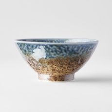 Modro-hnedá keramická miska MIJ Earth & Sky, ø 16 cm
