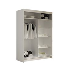 Veľká šatníková skriňa MIAMI I biela šírka 120 cm