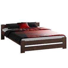 Posteľ Euro 80x200 masiv borovice Orech