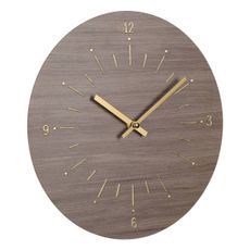 Eglo 425508 - Nástenné hodiny TAKAHAGI 1xAA pr. 30 cm hnedá