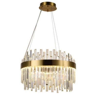 LED Stmievateľný luster na lanku LED/70W/230V 3000-6500K zlatá + diaľkové ovládanie
