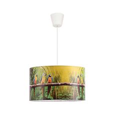 Duolla - Detský luster na lanku PARROTS 1xE27/40W/230V pr. 35 cm