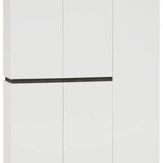 Voleo SKRINKA NA TOPÁNKY, antracitová, biela, 120,2/200/34 cm