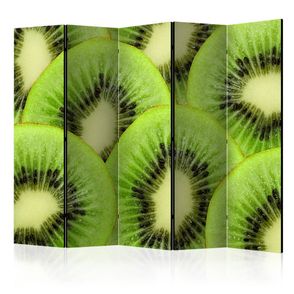 Paraván Kiwi slices Dekorhome 225x172 cm (5-dielny)