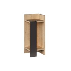 Nočný stolík ELOS 60x25 cm hnedá/antracit