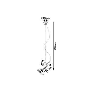 Rabalux 72278 - LED Luster na lanku ALARIC LED/3W/230V 3000K