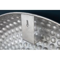 Zrkadlo Orient okrúhle 60cm strieborné
