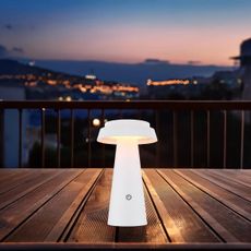 Globo 36624W - LED Stmievateľná solárna dotyková lampa LED/4W/3,7W IP54 biela