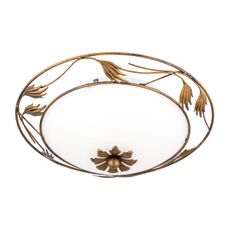 Orion DL 7-509/40 - Stropné svietidlo FLEUR 2xE27/60W/230V pr. 40 cm bronz