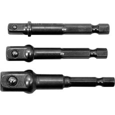 Sada adaptérov 3 ks, HEX, 1/4, 3/8, 1/2 - YT-04685