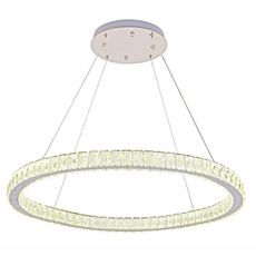 LED Stmievateľný luster na lanku LED/100W/230V 3000-6500K strieborná + DO