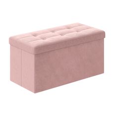 Taburet s úložným priestorom OTTOMAN 76x38 cm, ružový