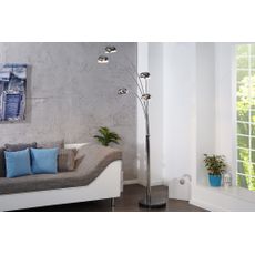 Estila Dizajnová moderná stojaca lampa Five Lights chrómová