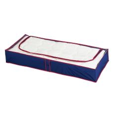 Plastové úložné boxy pod posteľ v súprave 4 ks 100x45x15 cm Deep Blue – Maximex