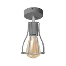 Prisadený luster TUBE II 1xE27/15W/230V šedá