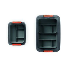 Sivý plastový rozdeľovač do úložného boxu 31,5x24x7,5 cm K Latch Box – KIS