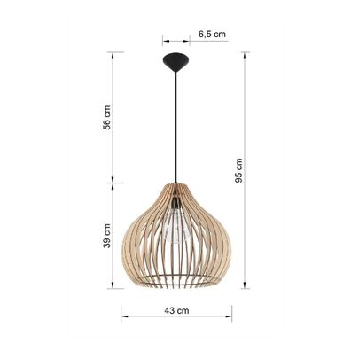 Béžové závesné svietidlo Nice Lamps Pantilla