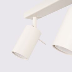 Sollux SL.1495 - Bodové svietidlo RING 2xGU10/10W/230V krémová