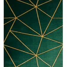 Dywany Łuszczów Kusový koberec Emerald 1013 green and gold - 140x190 cm