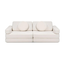 SHAPPY Veľký multifunkčný skladací bunker z plyšu SOFA Zvoľte farbu: Krémová biela