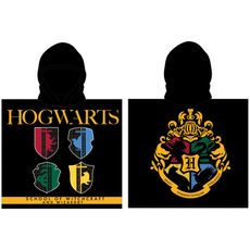 Detské plážové pončo - osuška s kapucňou Harry Potter - 55 x 110 cm