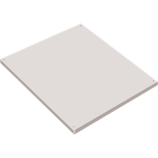 Prídavná polica do dielenských skríň na náradie, 500 x 500 mm, sivá, 1 ks